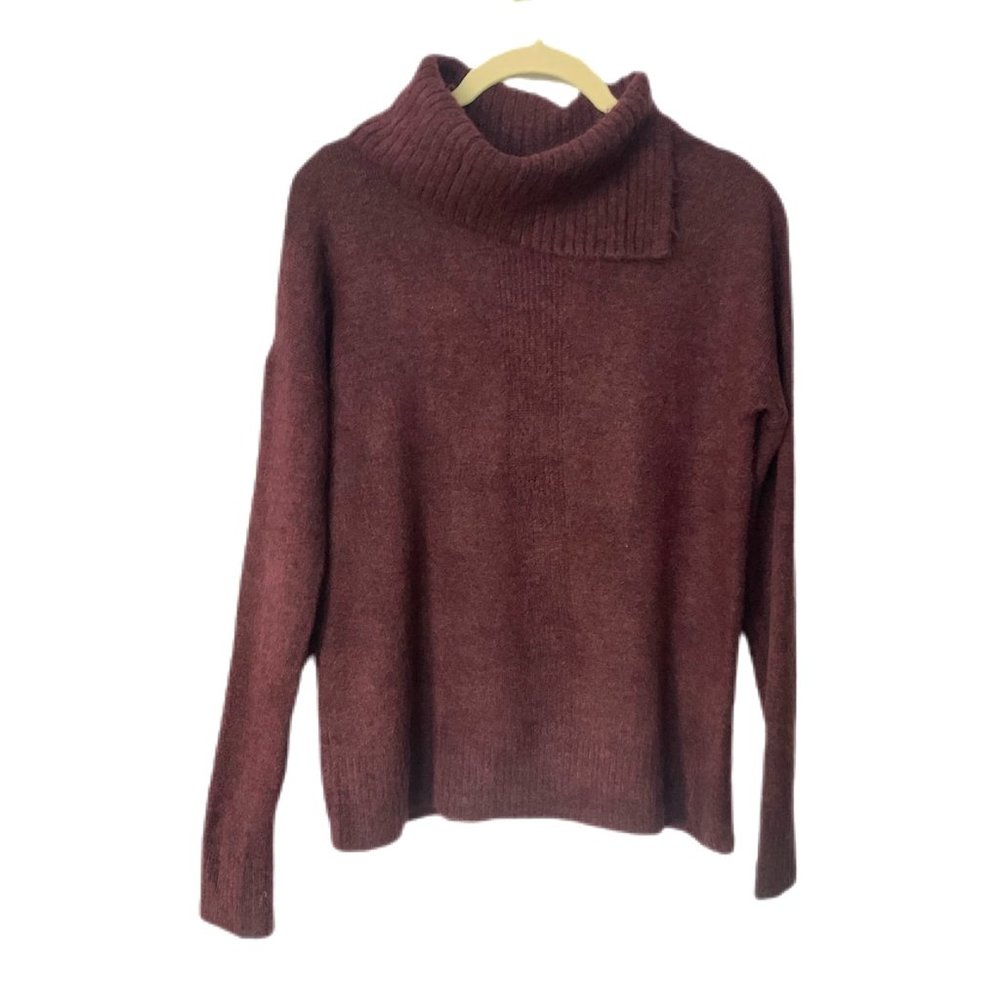 Banana Republic Burgundy Cowl Neck Sweater